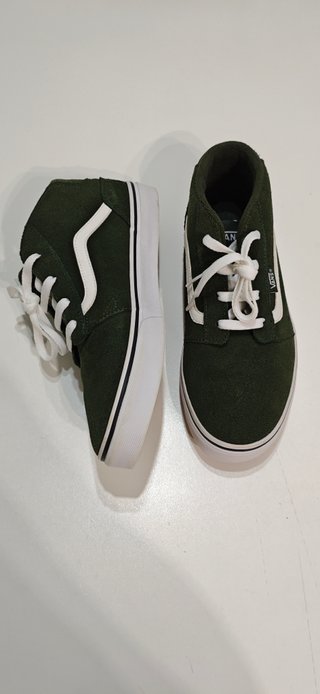 Vans altas verde oliva en ante Talla 38 (24cm)