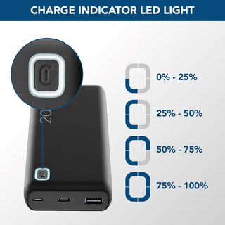 Cellularline power bank portátil carga rápida