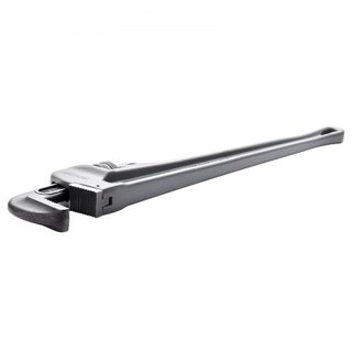 Llave de tubo, llave de tubo recta de aluminio de 24", llave de plomería ajustable, con mandíbula de alta resistencia y mango ergonómico, fácil de transportar, diseño colgante, para tuberías de ag...