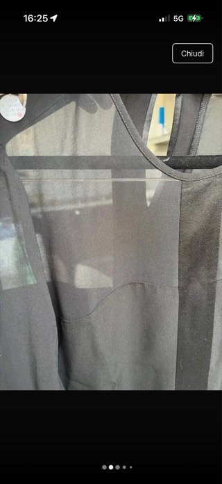 Zara Maglia Nera Trasparente