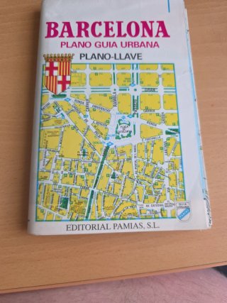 plano-guía urbano de Barcelona