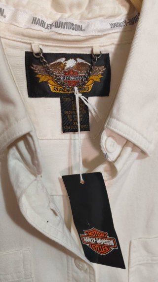 Camisa Harley Davidson Vintage Bordada en bolsillo
