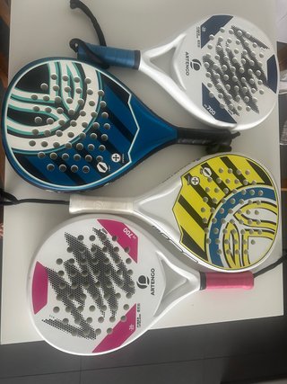 Lote 4 raquetas pádel Artengo