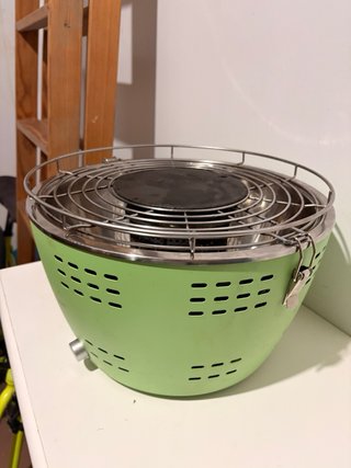 Parrilla OneConcept Verde y Plateada