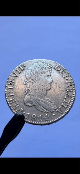 8 Reales 1814 (MBC+) Cádiz Fernando VII