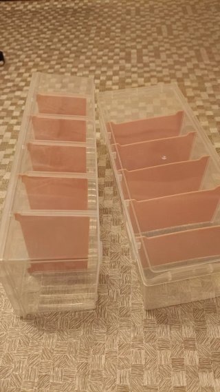 Cajas de plástico organizadoras transparentes
