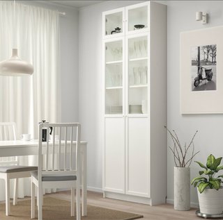 Vitrina BILLY Ikea Madera y Cristal