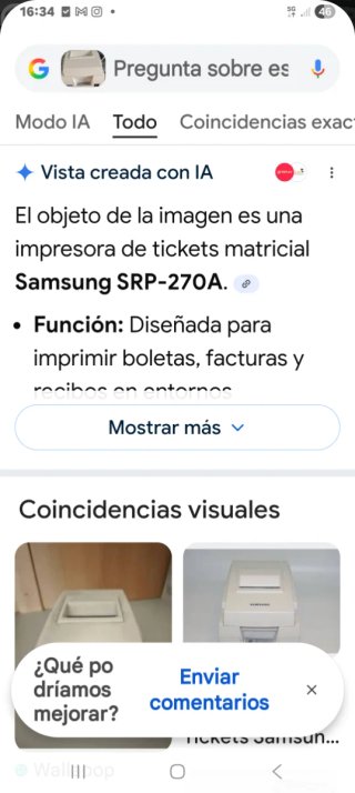 Impresora de tickets nueva sin uso