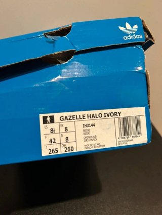 Adidas Gazelle Halo ivory