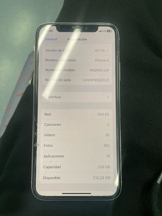 iPhone X 256GB 100% Batería