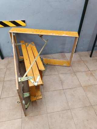 Escalera de altillo plegable madera