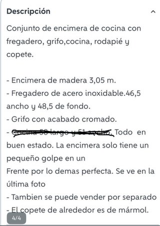 Encimera con fregadero y grifo