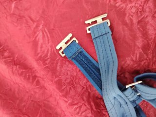 Costume da bagno due pezzi donna blu/argento