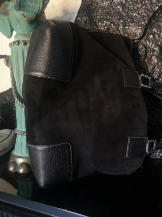 Bolso Loewe Negro Piel y Ante