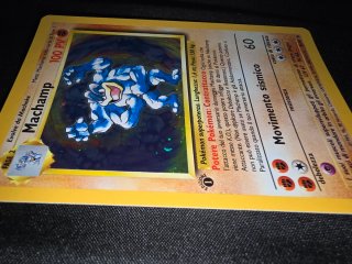 Carta Pokémon Machamp Olografica - Base Set 1ª Ed.