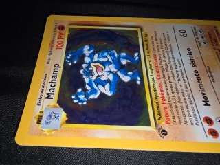 Carta Pokémon Machamp Olografica - Base Set 1ª Ed.
