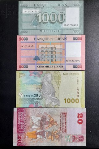 Lote Billetes Asia