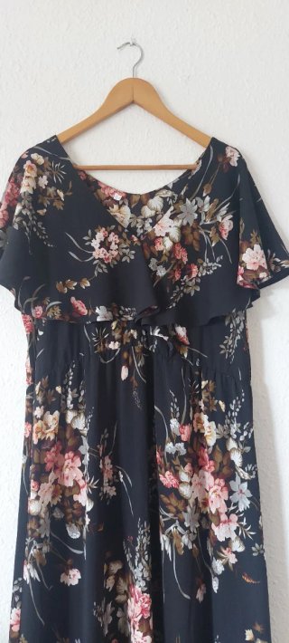 Vestido largo estampado floral
