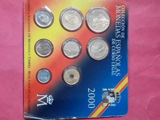 CARTERA SET OFICIAL FNMT PESETAS AÑO 2000