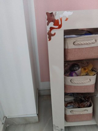 Mueble de salón blanco sin cesta