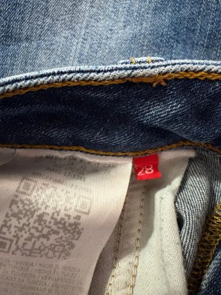 Jeans donna Guess Skinny Blu W28, misure in descri