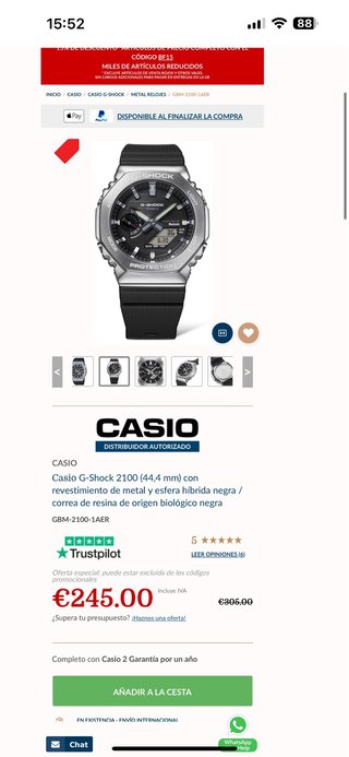 G-Shock GBM-2100-1AER Metal Covered - SOLAR y BLUE