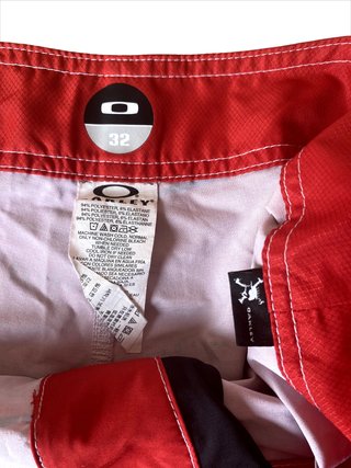 Bañador Oakley rojo surf boardshort talla 32 M