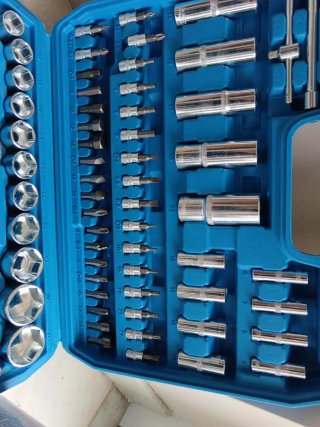 Kit attrezzi 108 pezzi chiavi a bussola valigetta