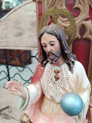 Escultura Cristo Sagrado Corazón