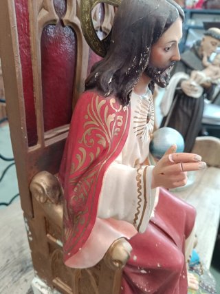 Escultura Cristo Sagrado Corazón