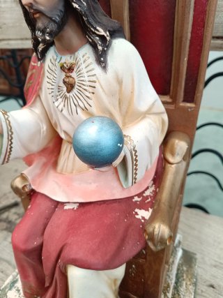 Escultura Cristo Sagrado Corazón