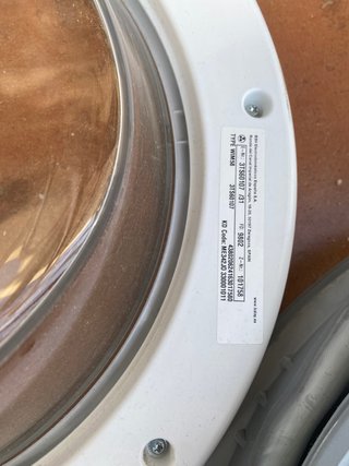Coperchio in vetro per lavatrice