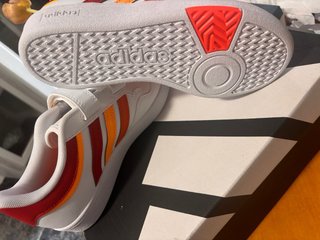 Tenis Adidas Niña Blanco/Rojo