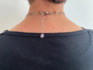 Collana Murrina Venezia Cuore Viola Oro