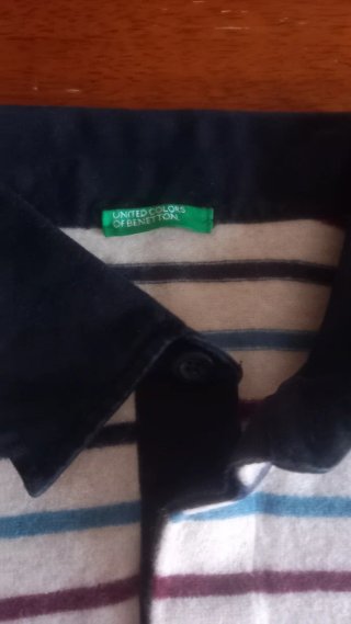 Maglione Uomo Benetton Righe Multicolore Taglia M