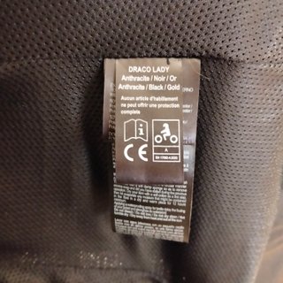 Chaqueta Moto IXON Mujer Negra y Dorada talla M