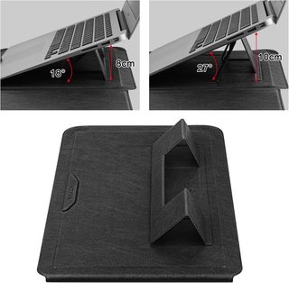 Funda portátil cuero soporte ajustable MacBook