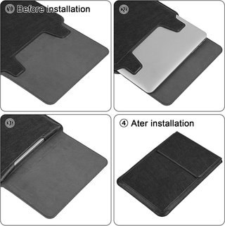 Funda portátil cuero soporte ajustable MacBook