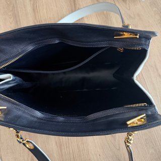 Borsa a spalla CHANEL Vintage Bicolor Lambskin