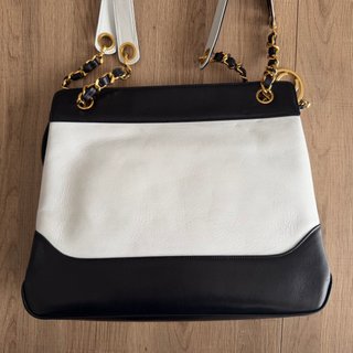Borsa a spalla CHANEL Vintage Bicolor Lambskin