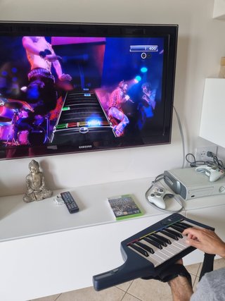Rock Band 3 Tastiera Wireless Xbox 360