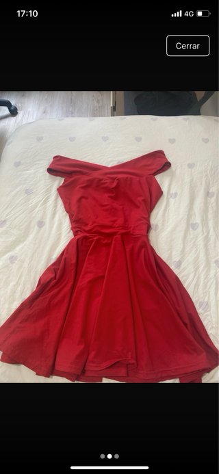 Vestido rojo escotado verano