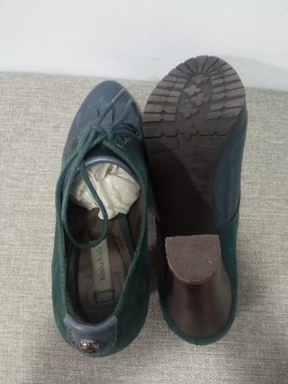 Botines Bimba y Lola Tacon Azul/Verde