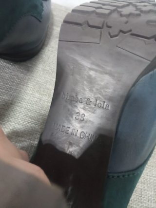 Botines Bimba y Lola Tacon Azul/Verde