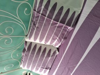 Funda Nórdica IKEA Morado y Blanco
