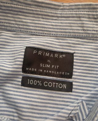 Camisa de Rayas Azules Primark