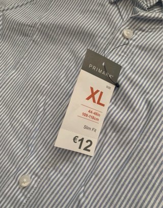 Camisa de Rayas Azules Primark