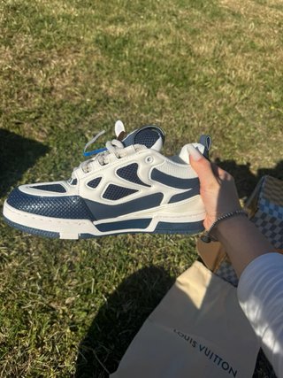 Louis Vuitton LV Skate blu e bianche taglia 42