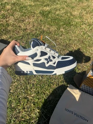 Louis Vuitton LV Skate blu e bianche taglia 42