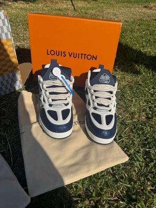 Louis Vuitton LV Skate blu e bianche taglia 42